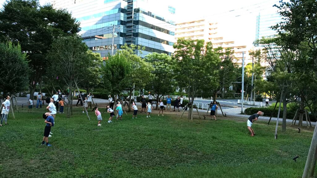 朝の体操は気持ちいい！